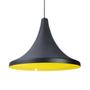 Imagem de Kit 10 Luminária Pendente Tailandesa Com Interior Amarelo Com Fiação 110/220v