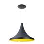 Imagem de Kit 10 Luminária Pendente Tailandesa Com Interior Amarelo Com Fiação 110/220v