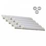 Imagem de Kit 10 luminaria tubular led slim 18w 3000k quente bivolt foxlux