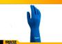 Imagem de Kit 10 Luvas De Látex Azul Com Forro Verniz Silver