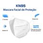 Imagem de Kit 10 Máscaras Kn95 Proteção Respiratória Pff2 Cirúrgica