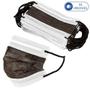 Imagem de Kit 10 Máscaras para Crianças Descartáveis Preto Miralupa com Clipe Nasal