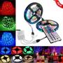 Imagem de KIT 10 Metros Fita LED 5050 RGB Colorida 30 LED's 12V IP20 Controle 44 teclas Função DIY + Fonte