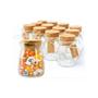 Imagem de Kit 10 Mini Potes De Vidro Mantimento Armazenamento Com Tampa Rolha 100ml