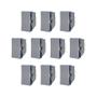 Imagem de Kit 10 Módulo Interruptor Simples Cinza Pial Plus+ 611010CZ