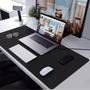 Imagem de Kit 10 Mouse Pad 120x60 Extra Grande Sintetico Premium Slim Preto Antiderrapante Impermeavel  