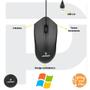 Imagem de Kit 10 Mouse Usb Optico 1600dpi 3 Botões Pc Notebook Preço de Atacado Revenda