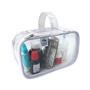 Imagem de Kit 10 Necessaire Viagem Higiene Utilidade Perfume Pente Brinquedos Bloco Montar Quebra Cabeça Organização Individual