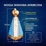 Imagem de Kit 10 Nossa Senhora Aparecida Pérola 10cm Lembrança