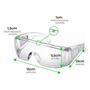 Imagem de Kit 10 Óculos Proteção Segurança Sobrepor Anti Risco Epi