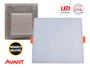 Imagem de Kit 10 Painel Plafon Quadrado Led Flat Liso 18w 4000k 12x12