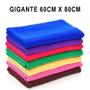 Imagem de Kit 10 Pano de Chão Microfibra Grande 60x80cm Toalha de Limpeza Gigante Residencial Automotivo Macio