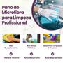 Imagem de Kit 10 Panos de Microfibra Multiuso Limpeza Doméstica e Automotiva