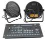Imagem de Kit 10 Par Led Slim 60 Led 3W Rgbwa Onelight +Mesa Dmx Pilot