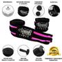 Imagem de Kit 10 Pares Bandagem Elástica Boxe 3Metros - Preto/ul