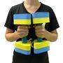 Imagem de Kit 10 Pares Halteres Aquáticos em EVA P 1-2kg e M 2-3kg Azul/Amarelo Dafoca Sports