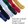 Imagem de Kit 10 Pares Meião Futebol Futsal Cano Alto Longo Liso Algodão Atoalhado