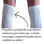 Imagem de Kit 10 Pares Meião Futebol Futsal Cano Alto Longo Liso Algodão Atoalhado