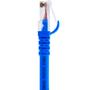 Imagem de Kit 10 Patch Cord CAt6 100% Cobre Azul 20 centímetros para Rack