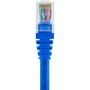 Imagem de Kit 10 Patch Cord CAt6 100% Cobre Azul 20 centímetros para Rack