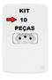 Imagem de kit 10 peças Tomada 2 Pinos com Terra 10A Placa Weg Composé
