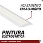 Imagem de Kit 10 Perfil Para Fita Led 2M 24x8mm Aluminio P/ Embutir Moveis Gesso Sanca - AVANT