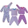 Imagem de Kit 10 Pijama Infantil Menino De Frio Confortável Estampado P M G