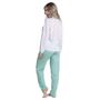 Imagem de Kit 10 Pijamas Longo Malha Estampado Feminino Inverno Blusa e Calça