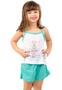 Imagem de Kit 10 Pijamas Malha Alça Infantil Curto Short e Regata