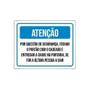 Imagem de Kit 10 Placa Sinalização - Atenção Fechar Portão Com Cadeado