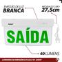 Imagem de Kit 10 Placa Sinalização Saída 6000k Led 2 Lados Bivolt 1w Verde - Avant