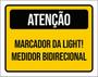 Imagem de Kit 10 Placas Amarela Atenção Marcador Da Light 36X46