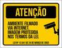 Imagem de Kit 10 Placas Ambiente Filmado Internet Lei 36X46