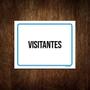 Imagem de Kit 10 Placas Ambiente Sinalização Setor Visitantes