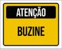 Imagem de Kit 10 Placas Atenção Amarela Buzine