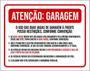 Imagem de Kit 10 Placas Atenção Garagem Uso Vagas