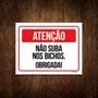 Imagem de Kit 10 Placas - Atenção Não Suba Nos Bichos