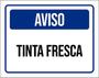 Imagem de Kit 10 Placas Aviso Tinta Fresca ul 36X46