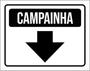 Imagem de Kit 10 Placas Campainha Seta Pra Baixo