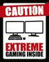 Imagem de Kit 10 Placas Caution Extreme Gaming Inside Pc