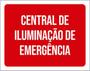 Imagem de Kit 10 Placas Central Iluminação Emergência 36X46