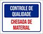 Imagem de Kit 10 Placas Controle Qualidade Chegada Material 36X46