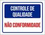 Imagem de Kit 10 Placas Controle Qualidade Não Conformidade 36X46