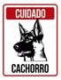 Imagem de Kit 10 Placas Cuidado Cachorro Vertical Pb 36X46