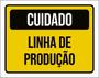 Imagem de Kit 10 Placas Cuidado Linha De Produção 36X46