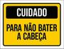 Imagem de Kit 10 Placas Cuidado Para Não Bater Cabeça