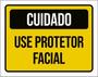 Imagem de Kit 10 Placas Cuidado Use Protetor Facial 36X46