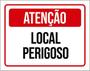 Imagem de Kit 10 Placas De Atenção Local Perigoso 36X46