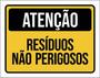 Imagem de Kit 10 Placas De Atenção Resíduos Não Perigosos 36X46