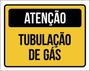 Imagem de Kit 10 Placas De Atenção Tubulação De Gás 36X46